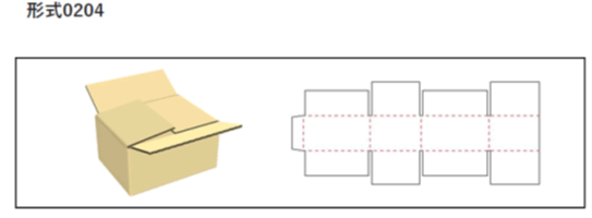 定番形状でないダンボール