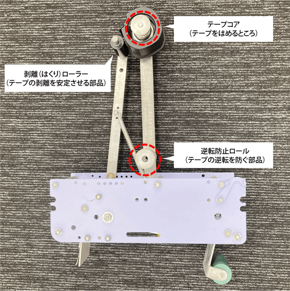 テーピングユニットをメンテナンスする