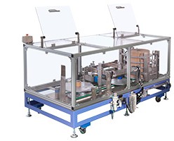 ダンボール製函機のテープ交換を全自動にする装置｜ セキスイ