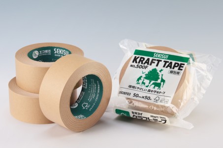 森林認証を取得した包装梱包用クラフトテープ・セキスイ500F