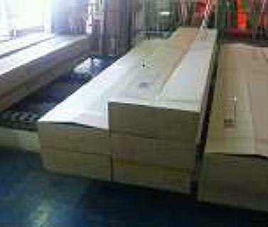 長尺品のダンボール梱包