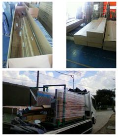 大型ダンボールケースで現場配送